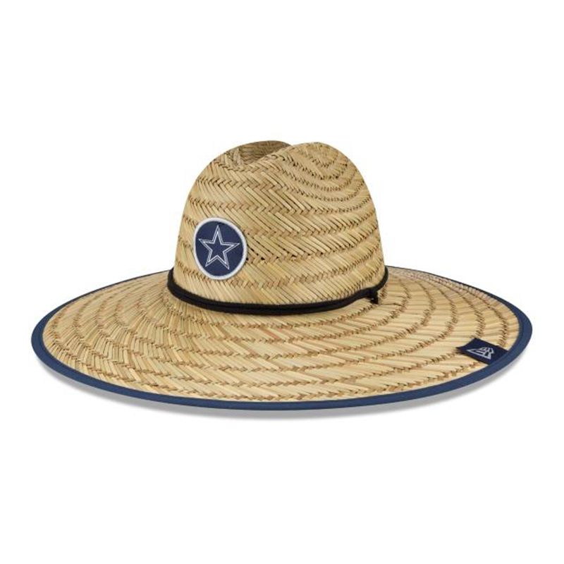 NFL Dallas Cowboys Official Training (SAL4340) - Blue New Era Straw Hats